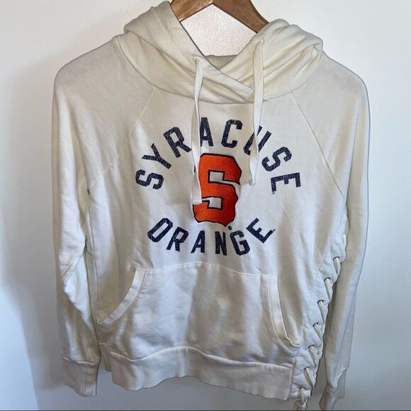Syracuse University white hoodie sweatshirt - Picture 2 of 10